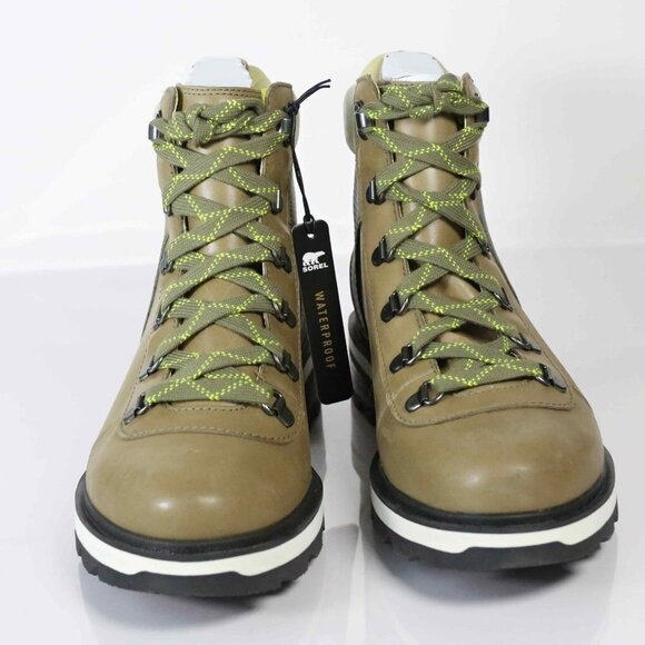 NWT! Sorel Lennox Hiker STKD Waterproof in Stone Green, Laurel Leaf, Size 11 - Picture 7 of 12